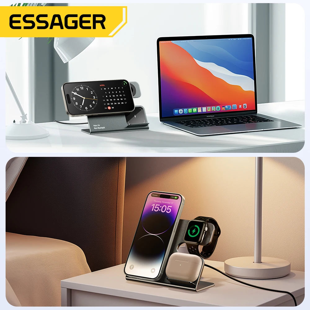 Essager 3 in 1 Magnetic Wireless Charger