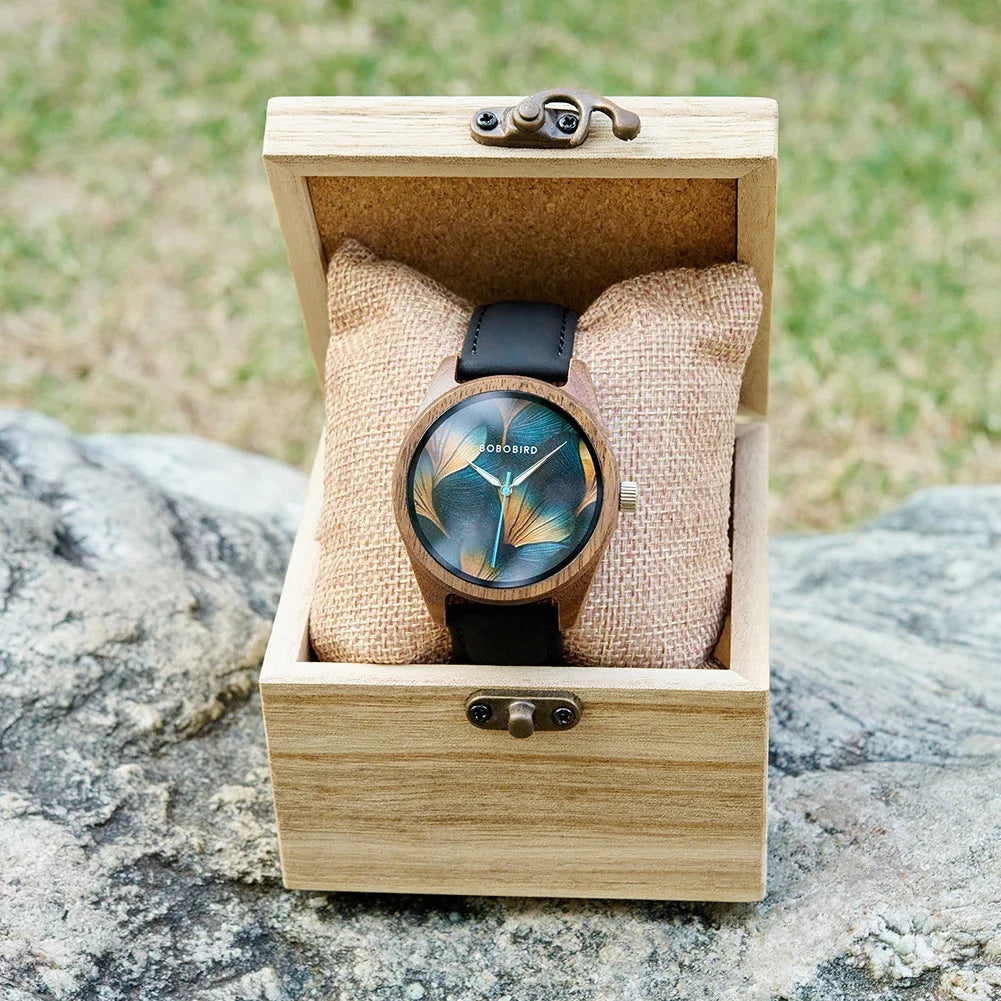 BOBOBIRD Wooden Quartz Watch for Men