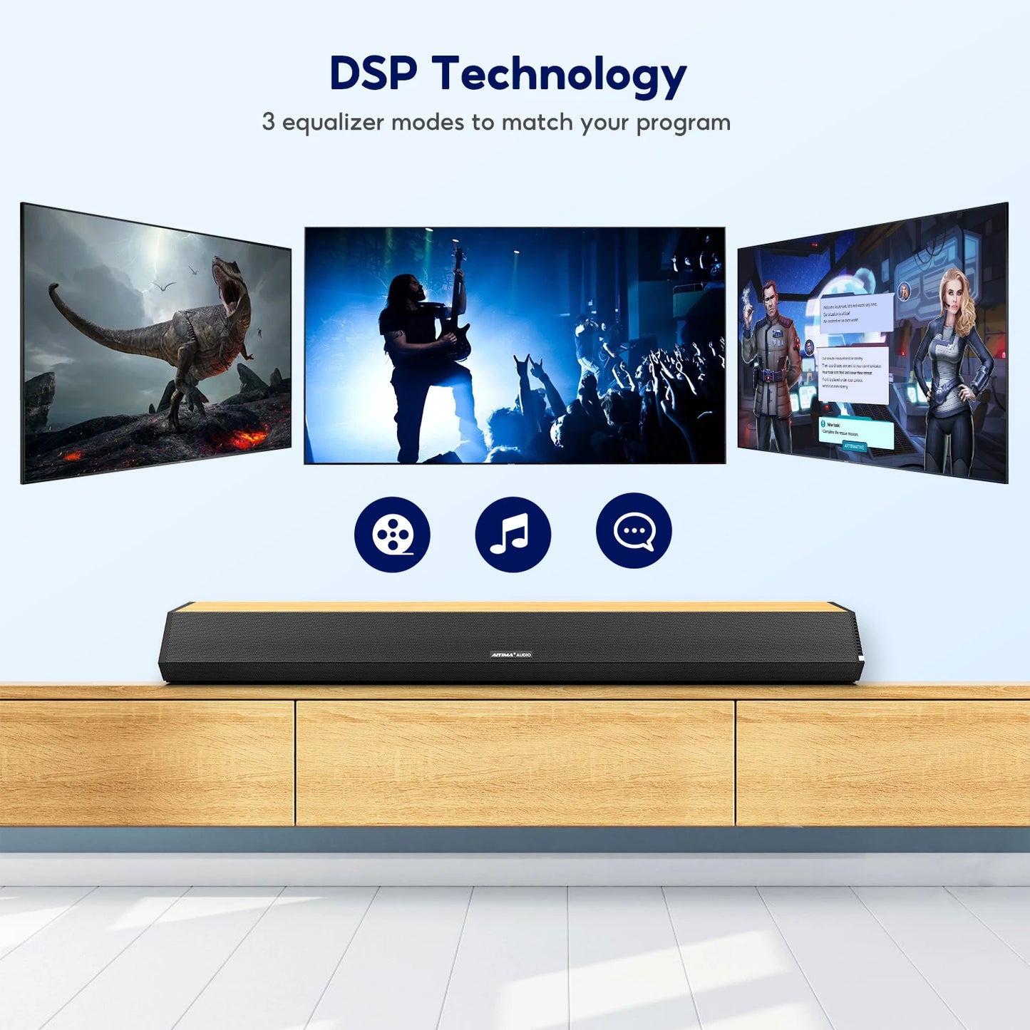AIYIMA S03pro Wireless Soundbar