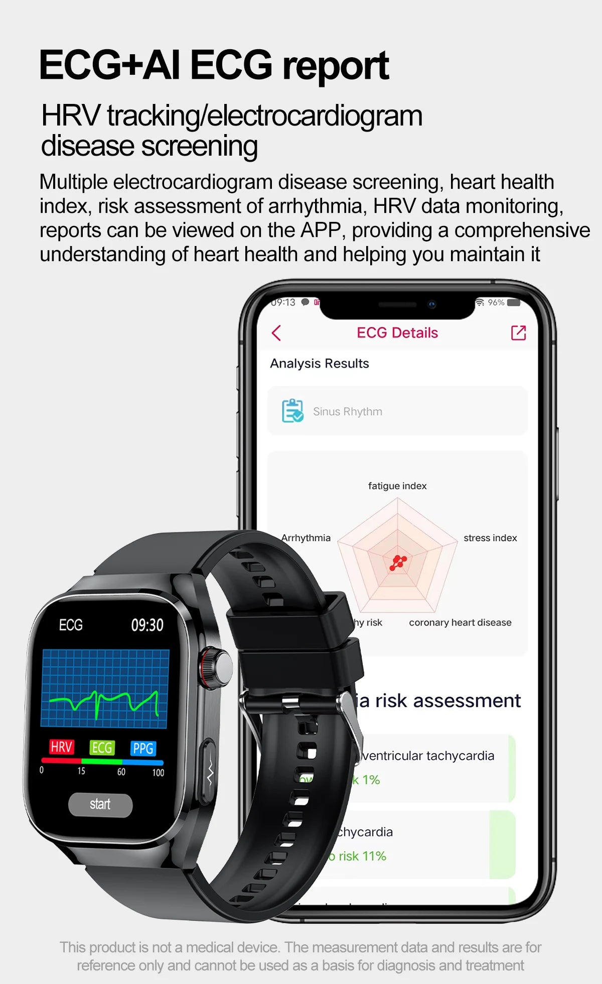 Uric Acid Body Fat Smartwatch