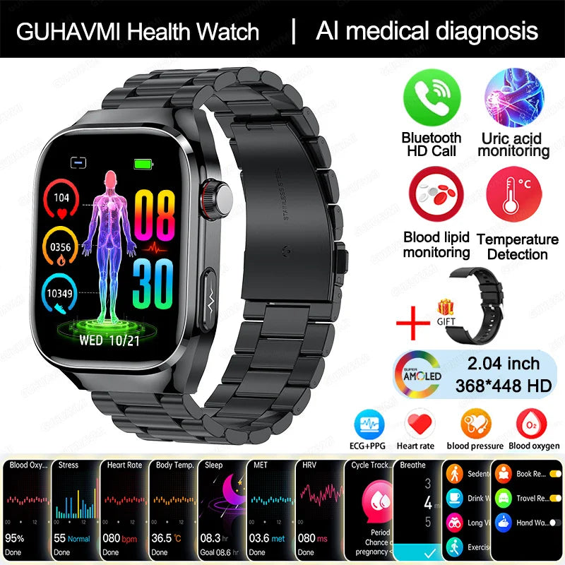 Uric Acid Body Fat Smartwatch