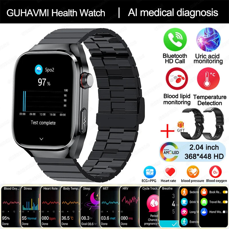 Uric Acid Body Fat Smartwatch