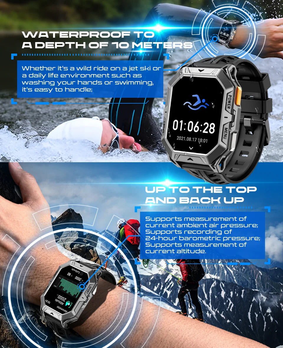 AMOLED Screen Men's Smartwatch