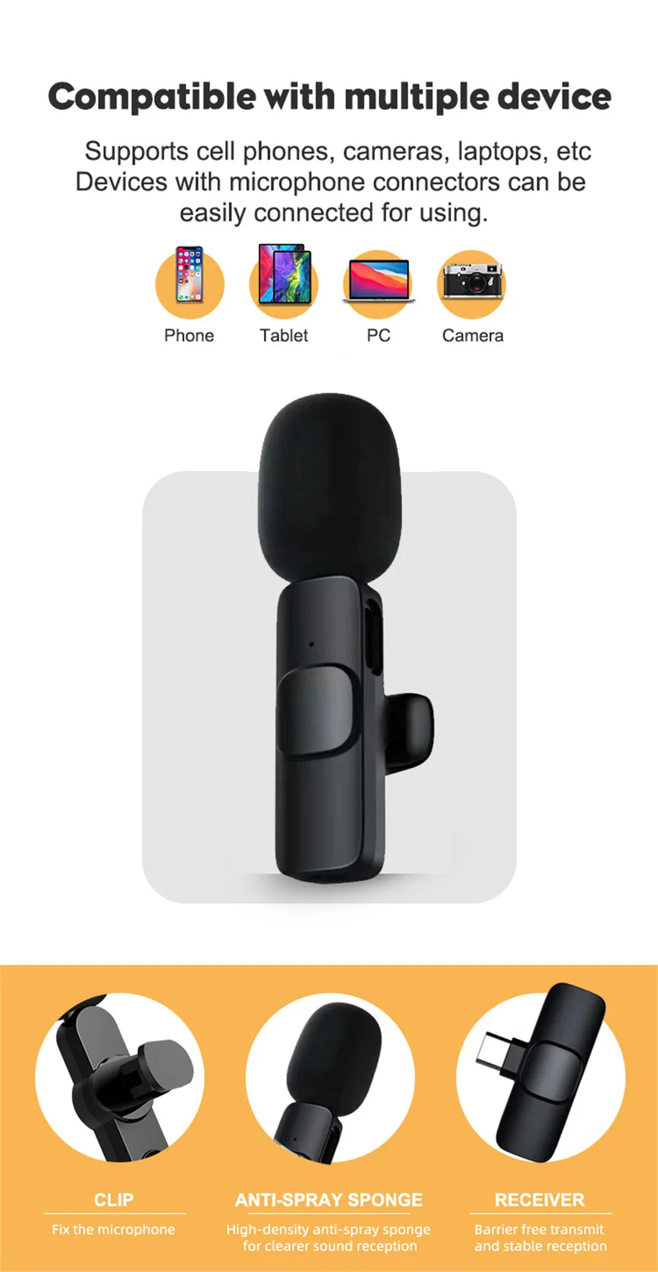 Lavalier Bluetooth Microphone