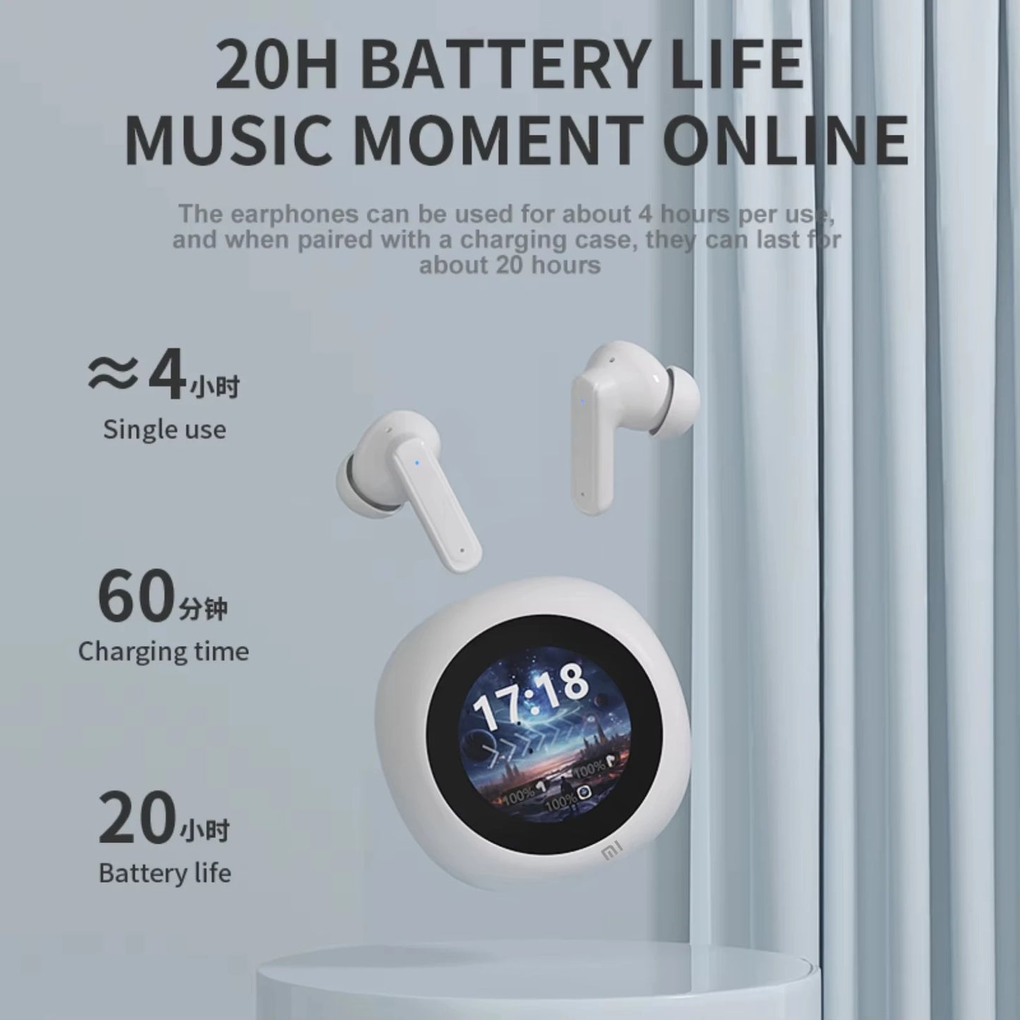 XIAOMI A18 Pro Wireless Bluetooth5.4 Earphones