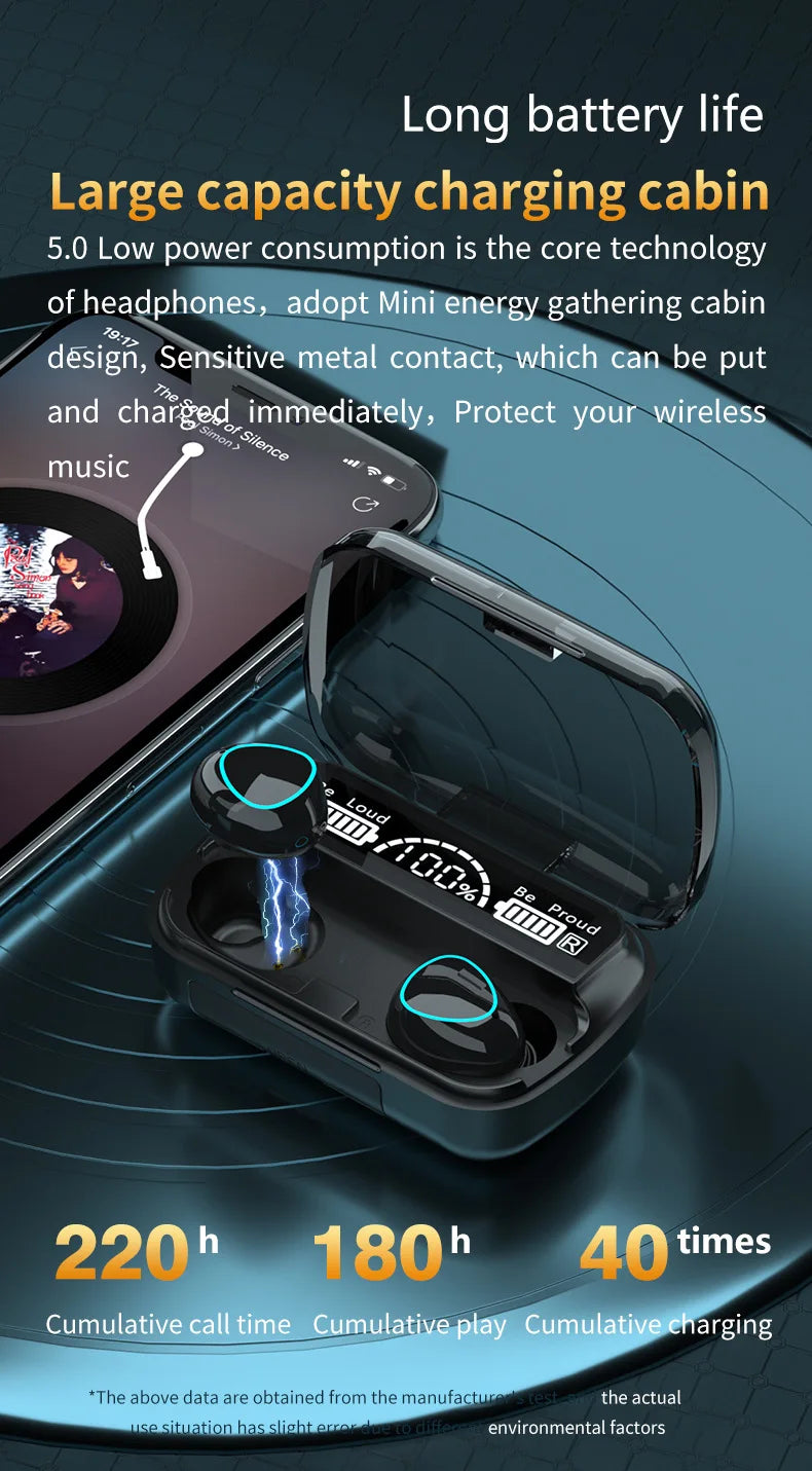 M10 Earphone Wireless Headset