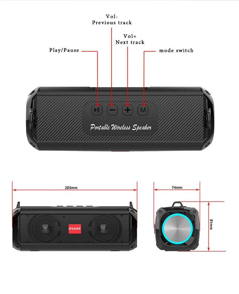 Rockmia RGB LED Speaker