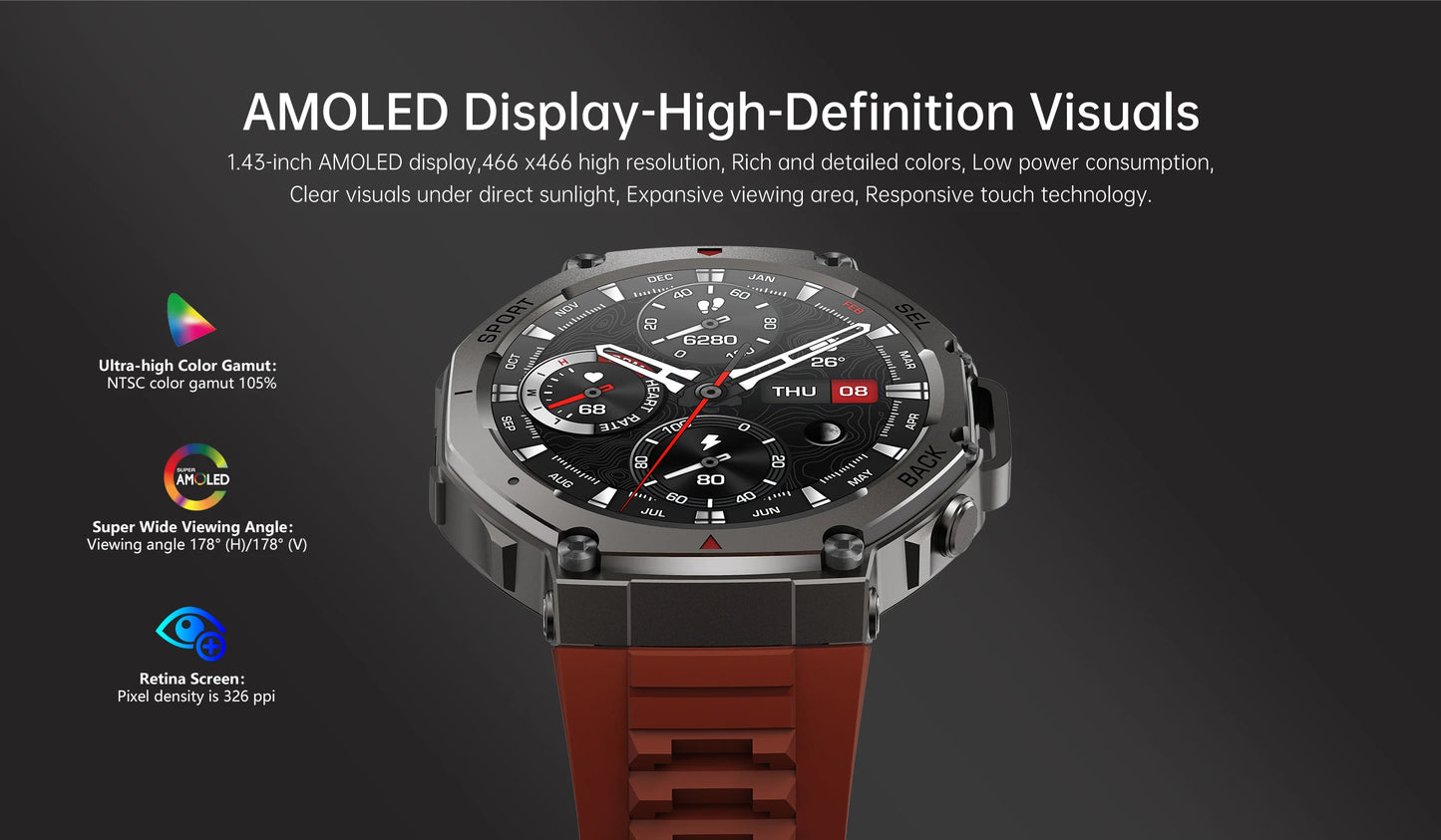 10ATM Ultra GPS Smart Watch