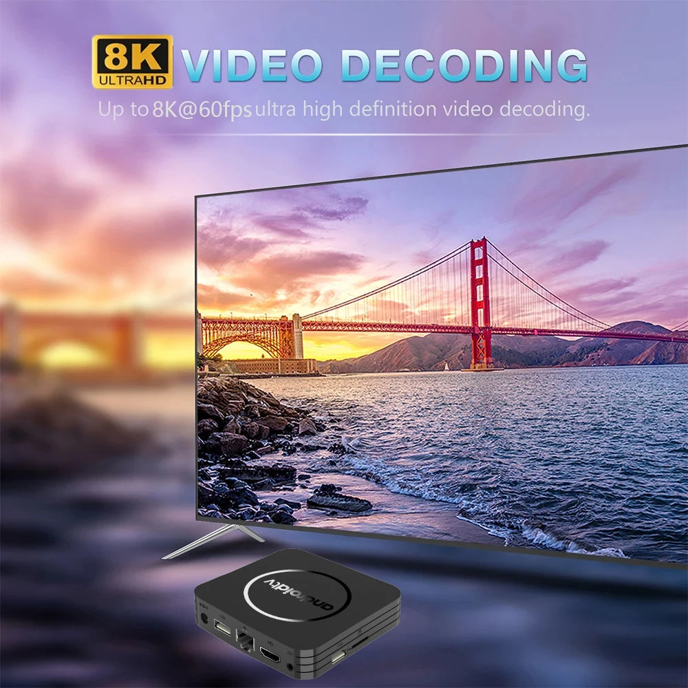 Android 14 TV Box Q11 8K Set Top Box