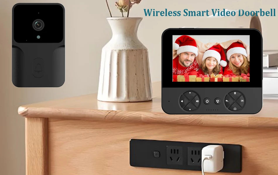 Mirixi Wireless 4.3 Inch IPS Video Doorbell with Camera
