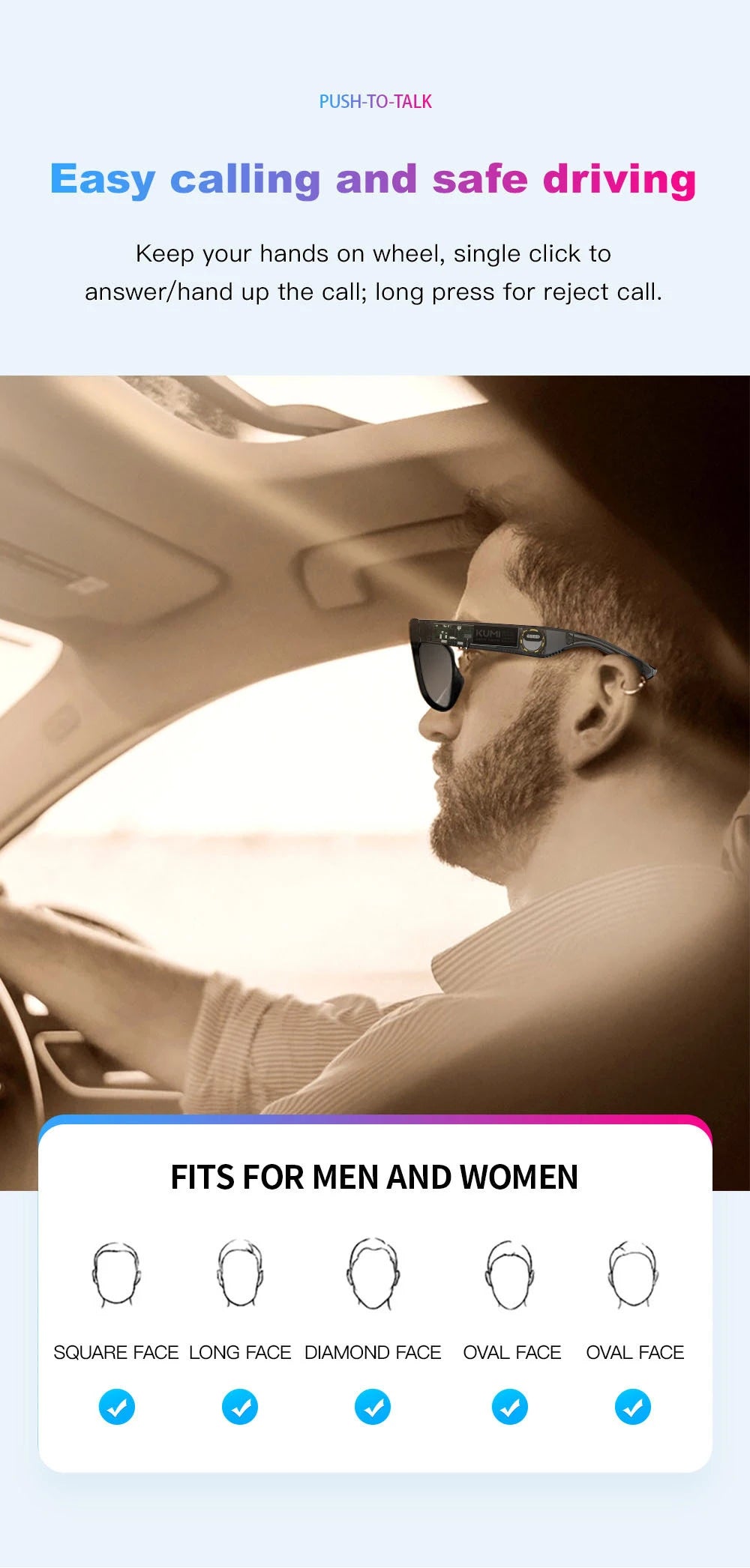 KUMI Meta V1 Smart Glasses