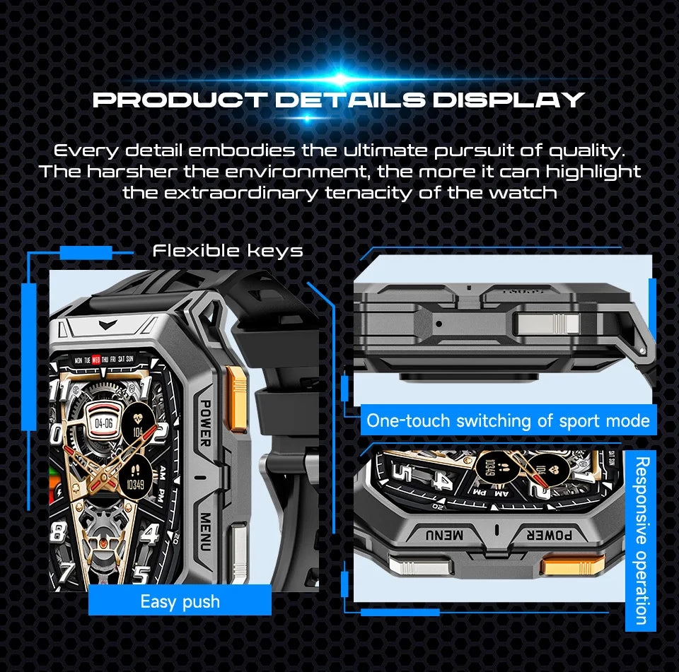 AMOLED Screen Men's Smartwatch