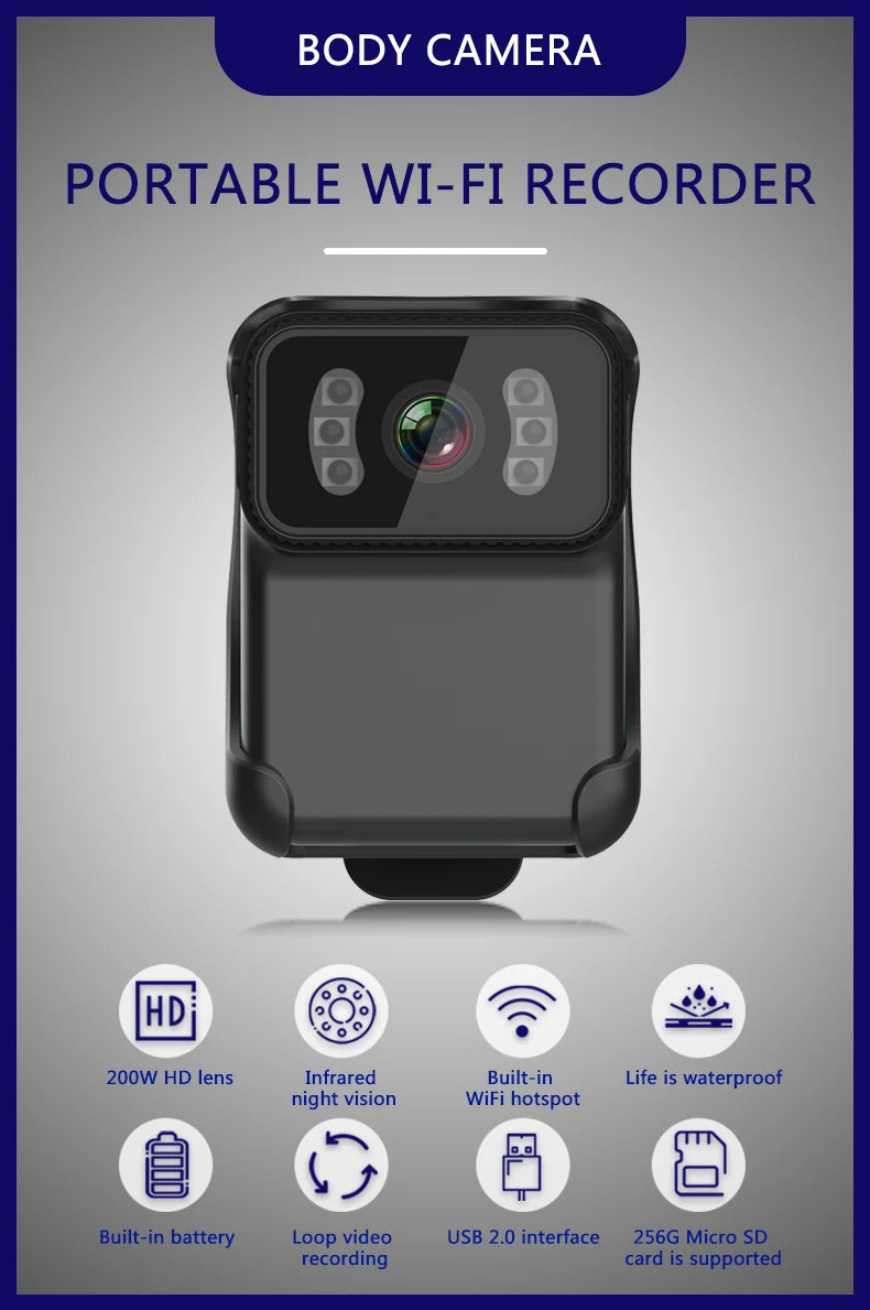 HD Portable body Action Camera