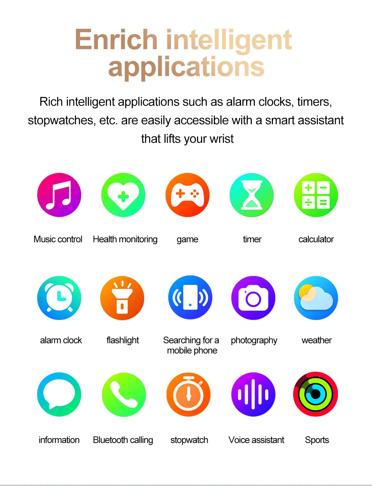 ECG Blood Pressure Health Smart Watch