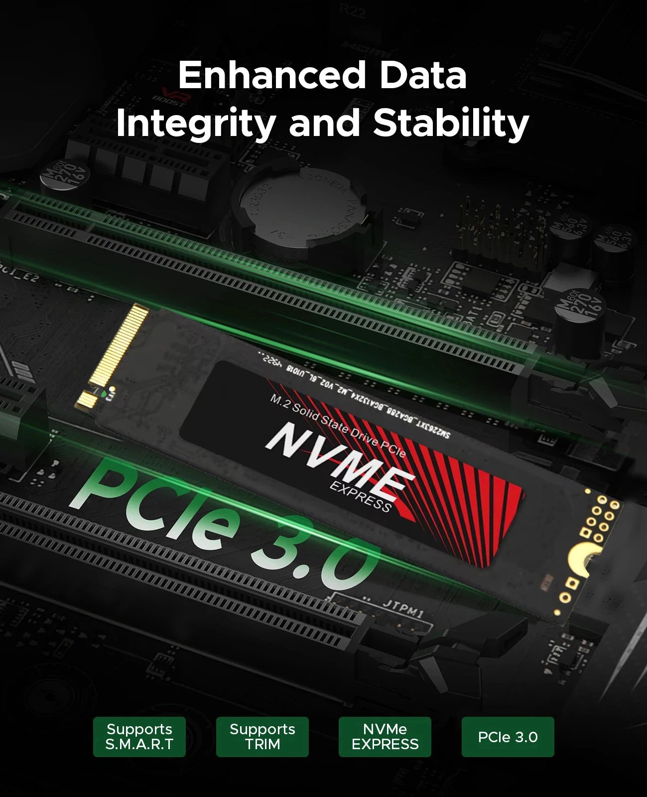 256GB M.2 NVMe SATA SSD