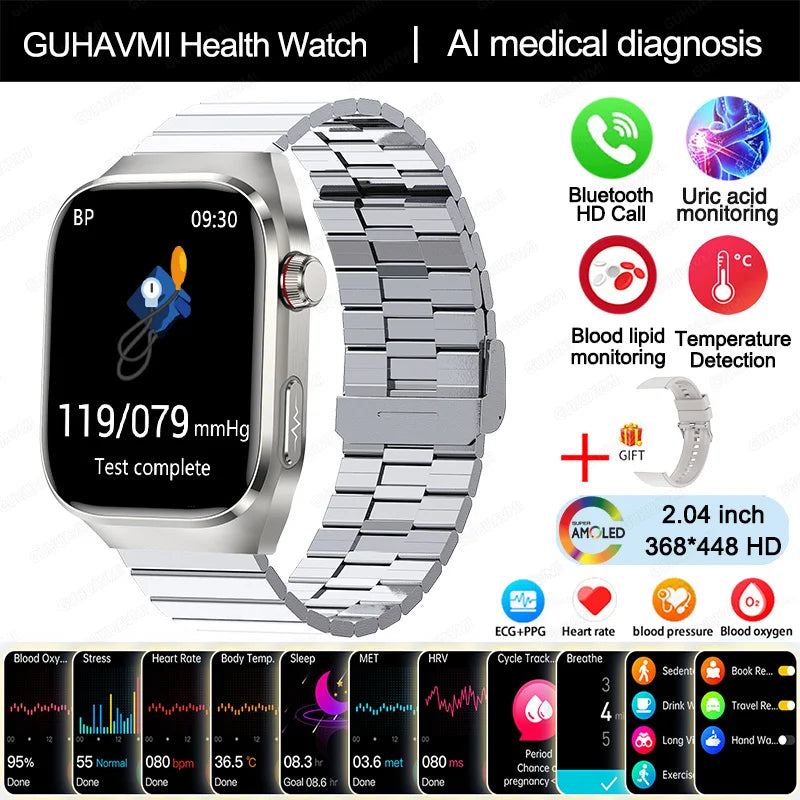 Uric Acid Body Fat Smartwatch