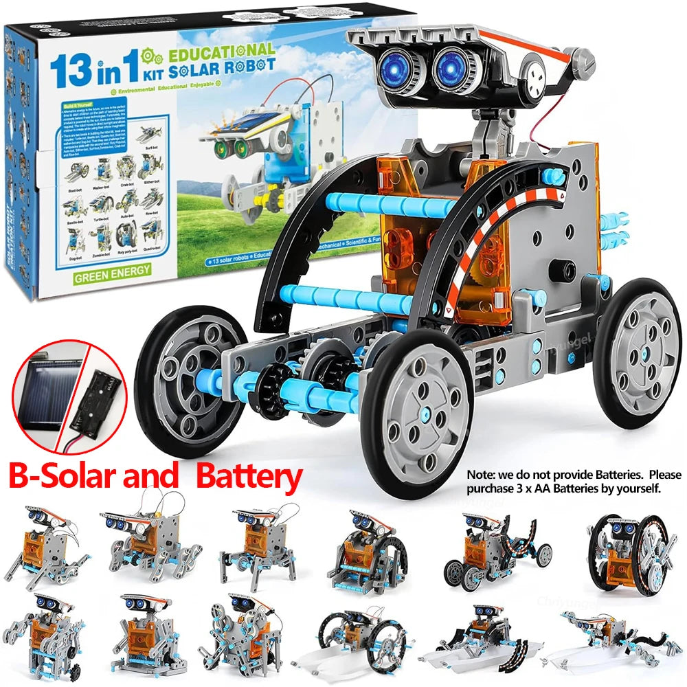 13-in-1 Solar Robot Kits for Kids