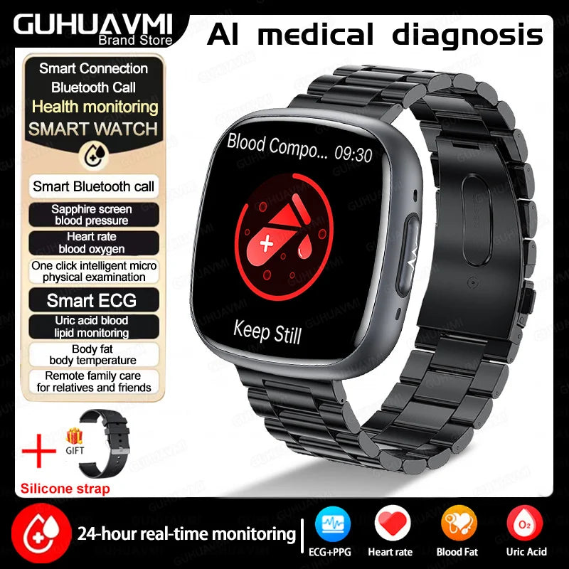 ECG Blood Pressure Health Smart Watch