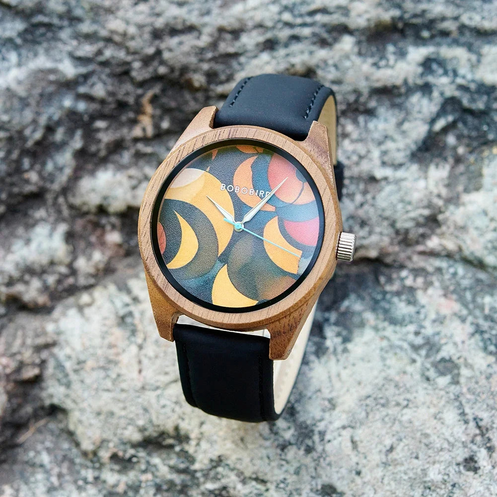 BOBOBIRD Wooden Quartz Watch for Men