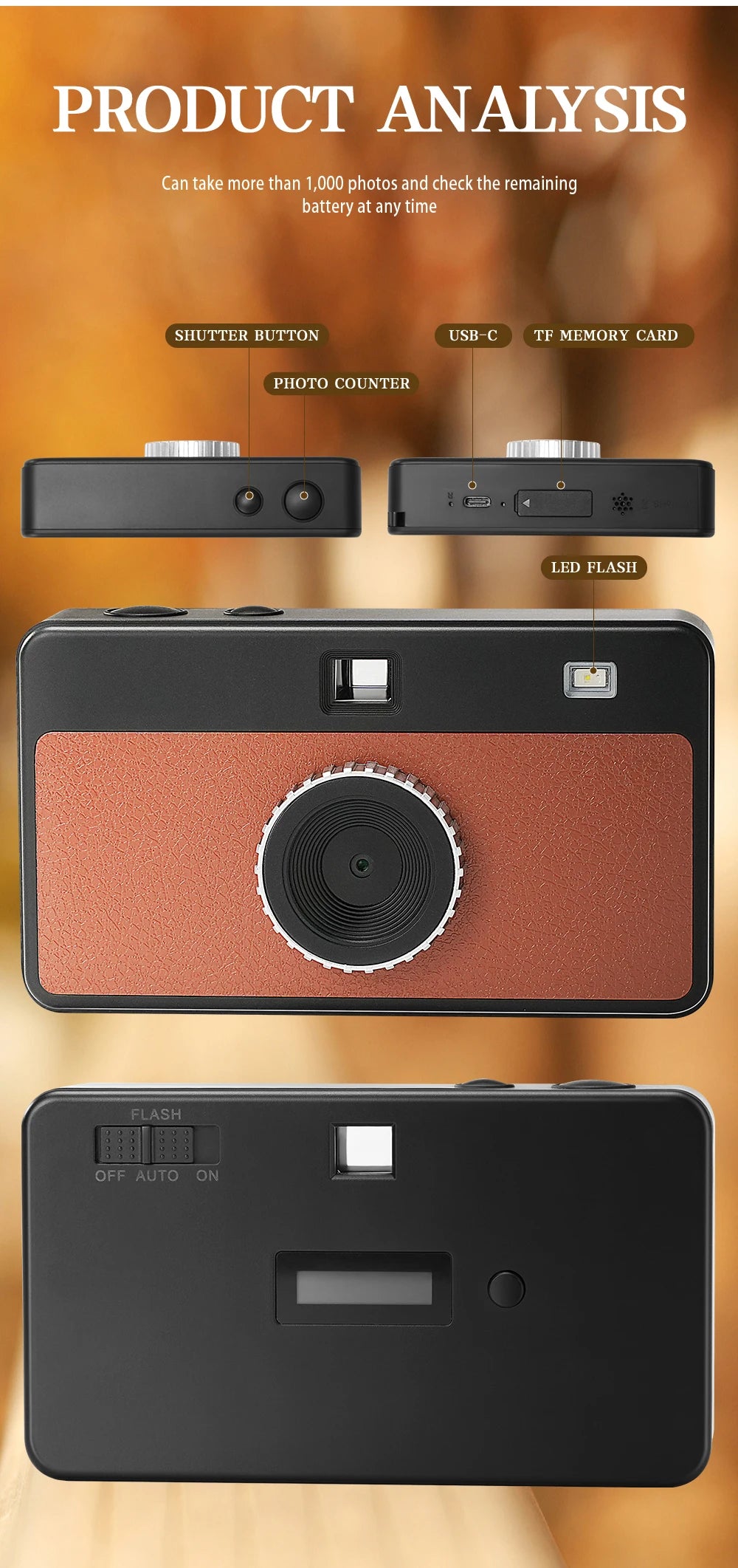 MP Retro Digital Camera Screen