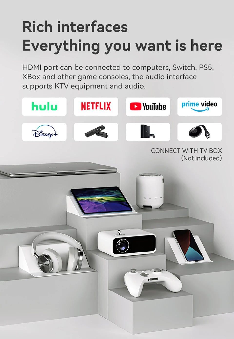 Wanbo Mini Protable Multimedia Smart Projector