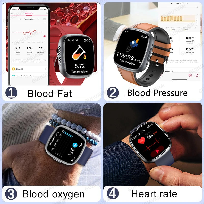 ECG Blood Pressure Health Smart Watch