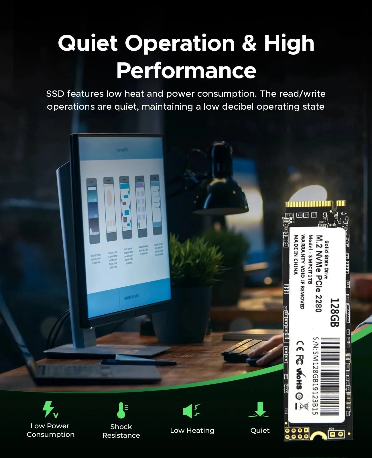 256GB M.2 NVMe SATA SSD