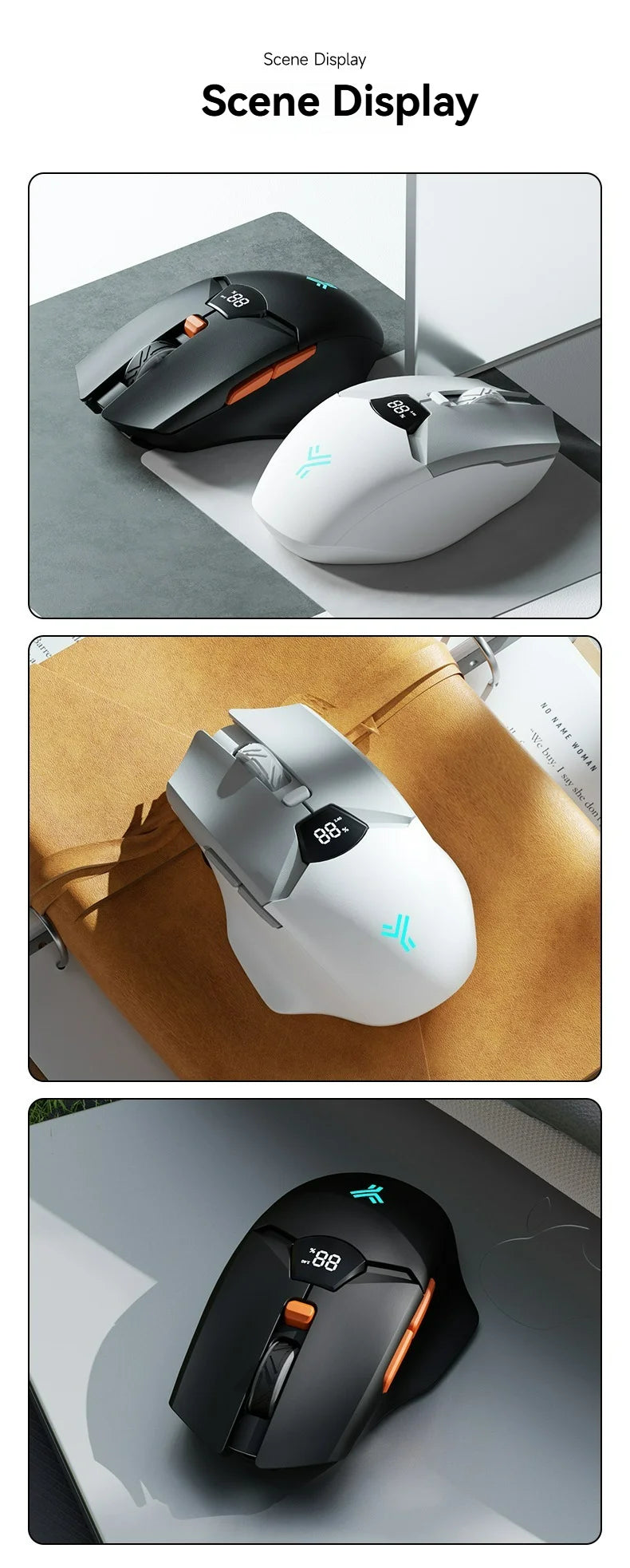 Semi-Dark Wireless Bluetooth Mouse