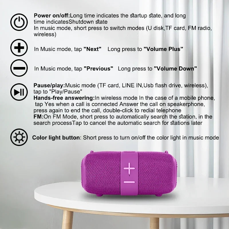 T&G TG667 Crossbody Bluetooth Speaker