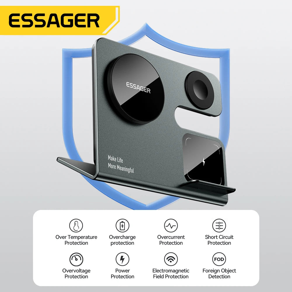 Essager 3 in 1 Magnetic Wireless Charger