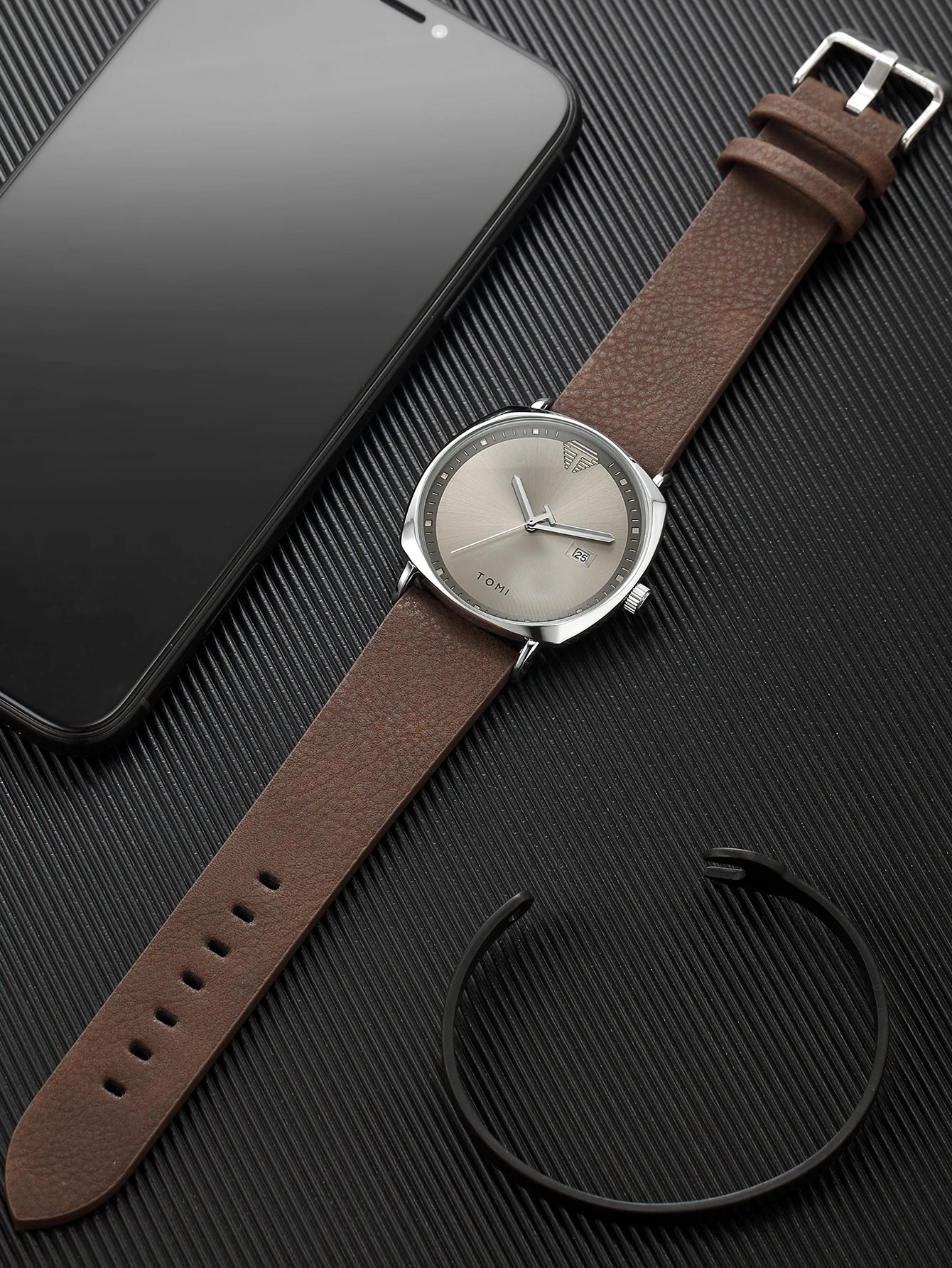 TOMI New 2PCS Luxury Business Men Watch