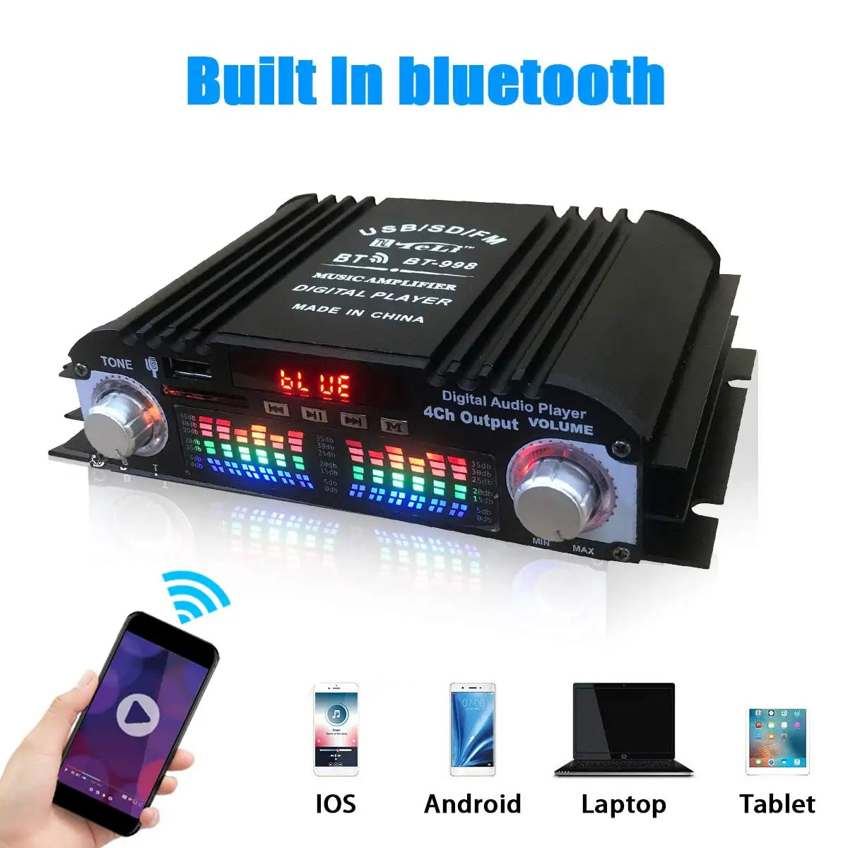 1600W Peak Power HiFi Sound Amplifier