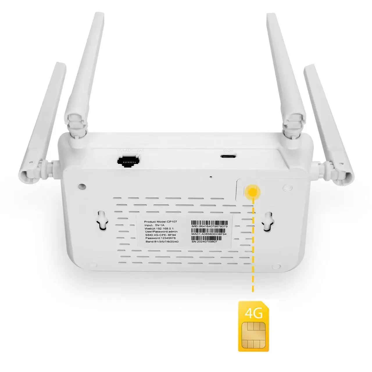 CP107 4G Wireless Router WiFi
