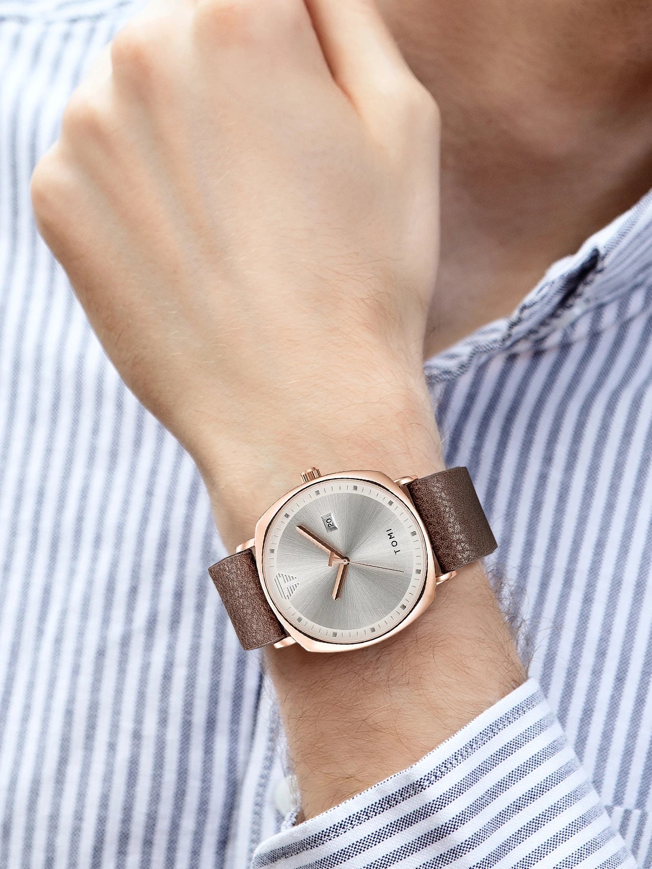 TOMI New 2PCS Luxury Business Men Watch
