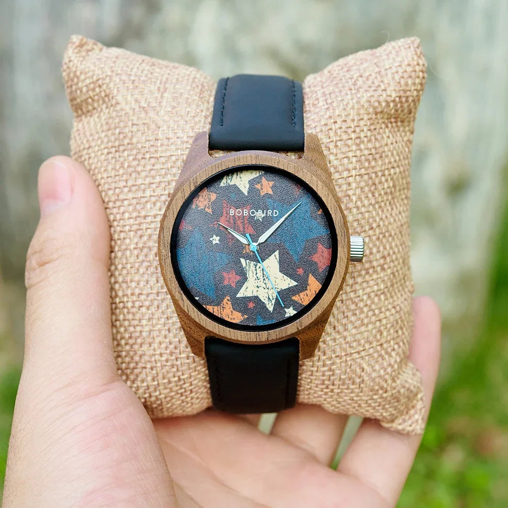 BOBOBIRD Wooden Quartz Watch for Men