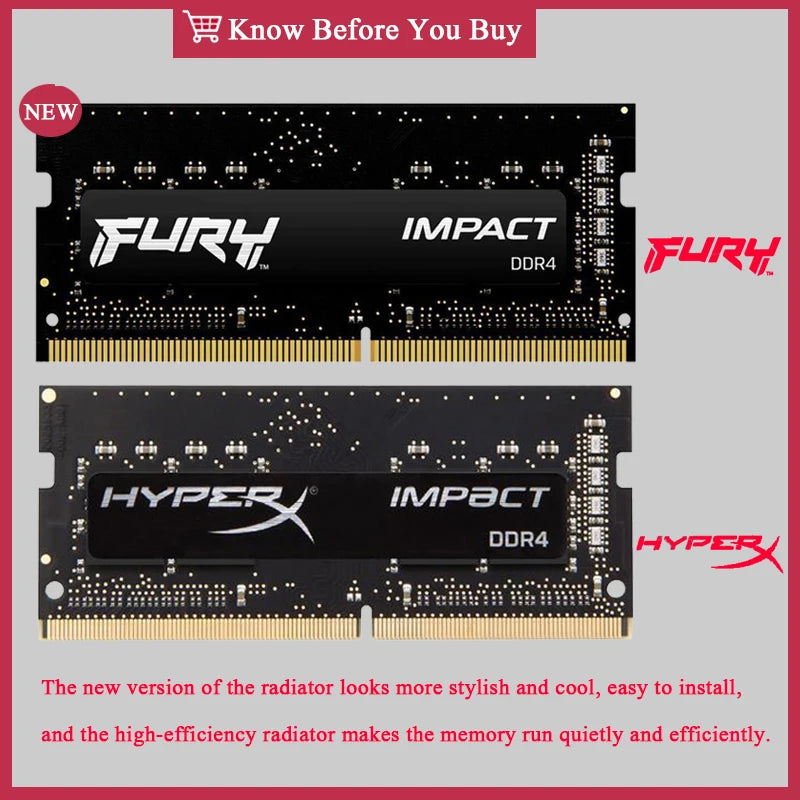 Hyperx FURY Impact DDR4 RAM 16GB 8GB