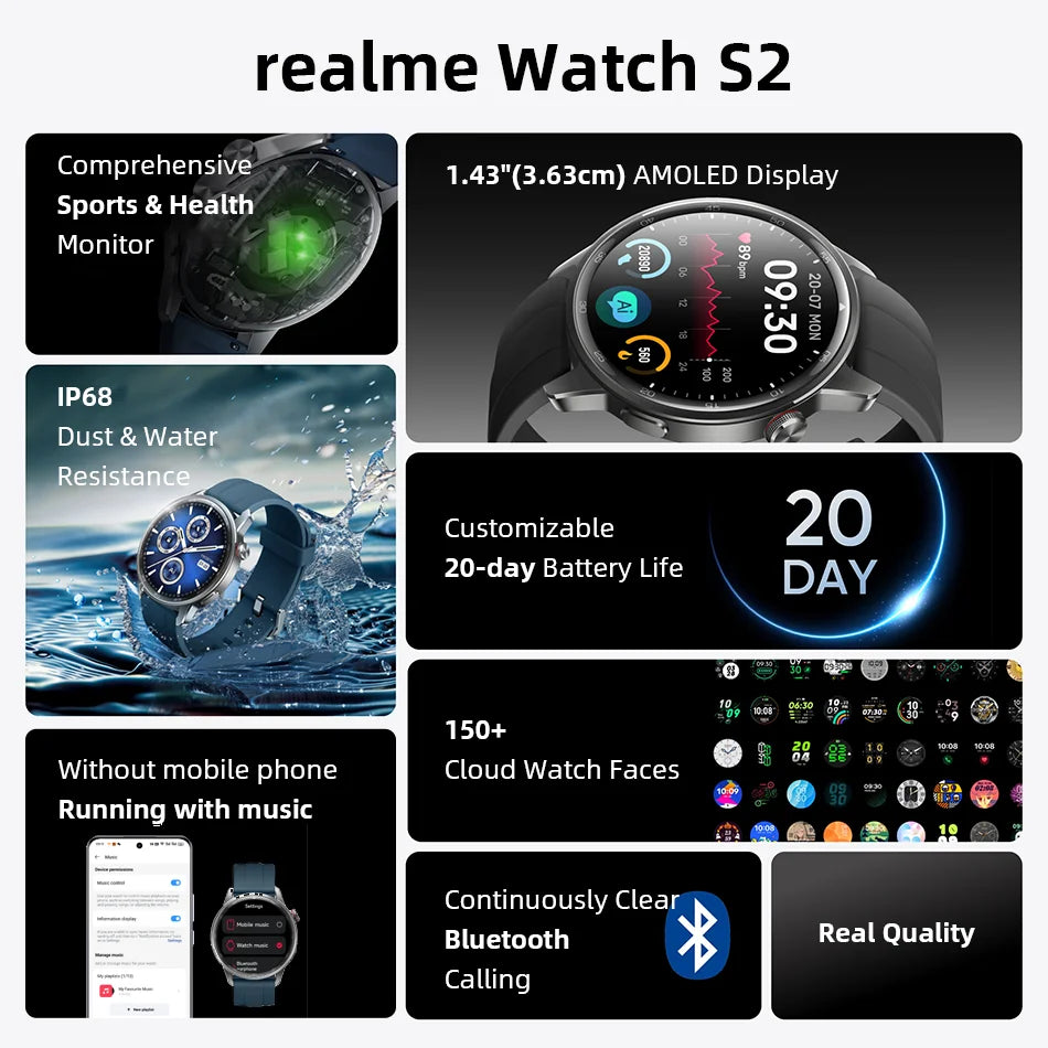 Global Version Realme Watch S2 Smart Watch