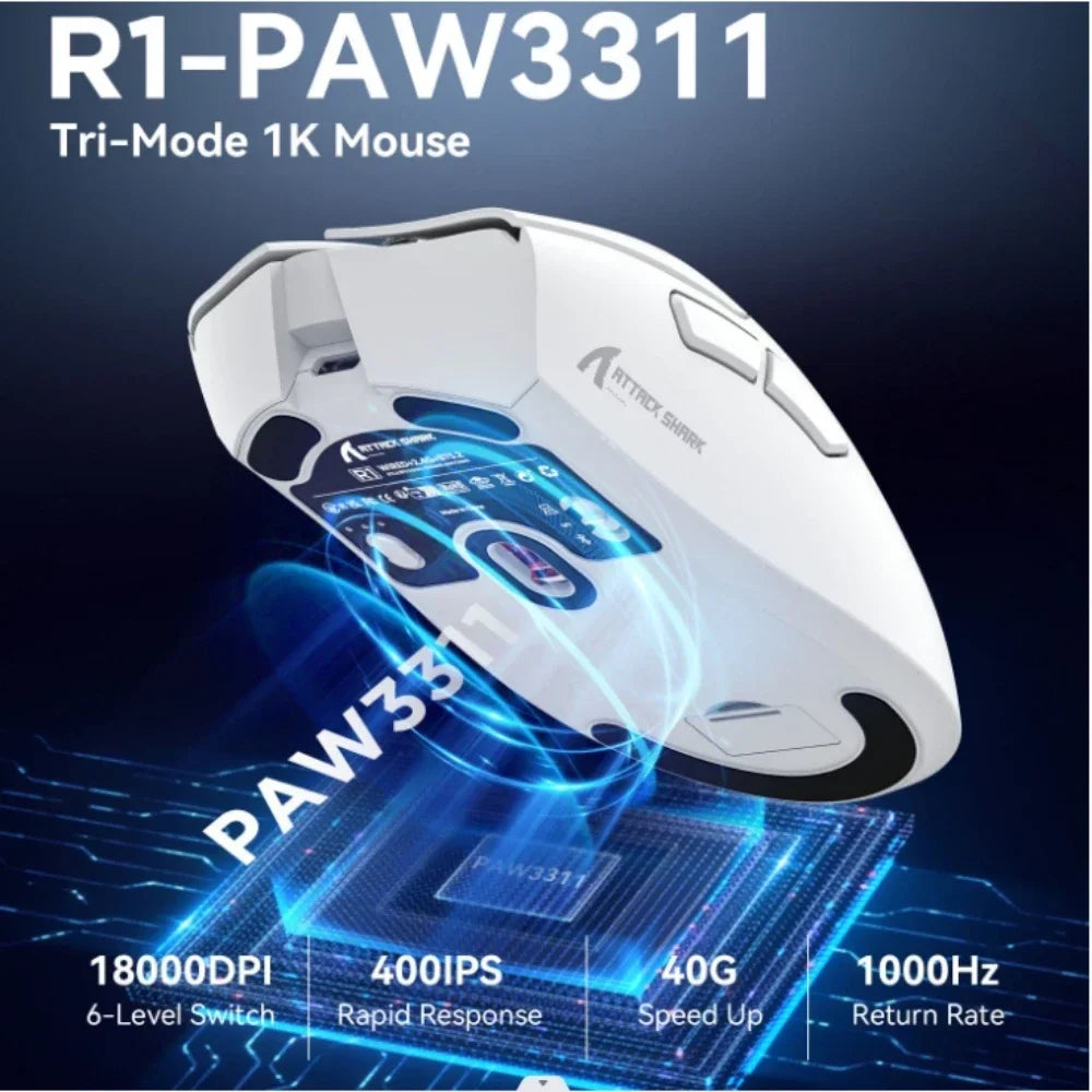 Attack Shark R1 Wireless High Performance Mouse
