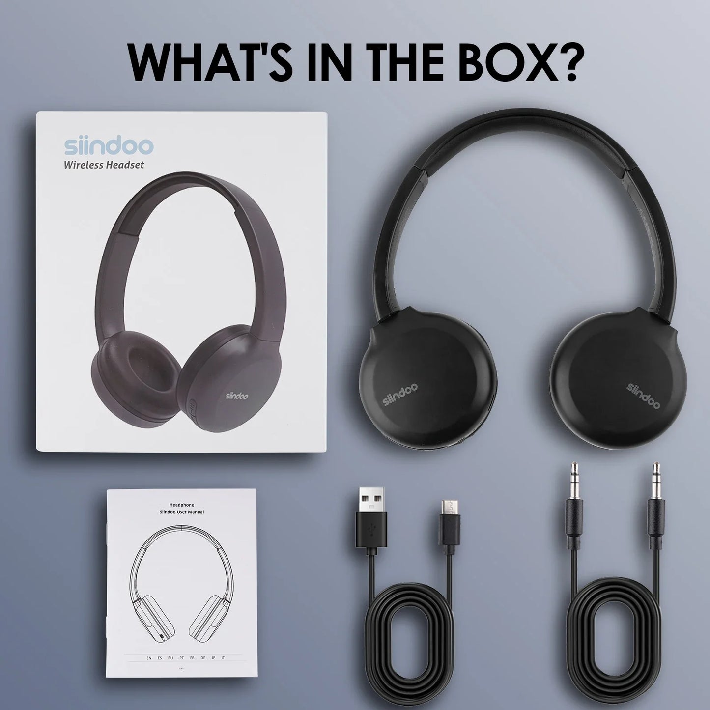 Siindoo JH-928 Wireless Bluetooth Headphones