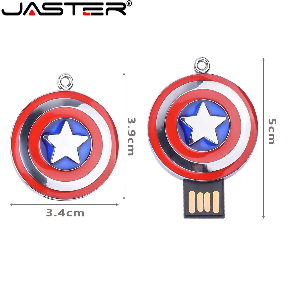 JASTER Metal Head LED USB Flash Drive