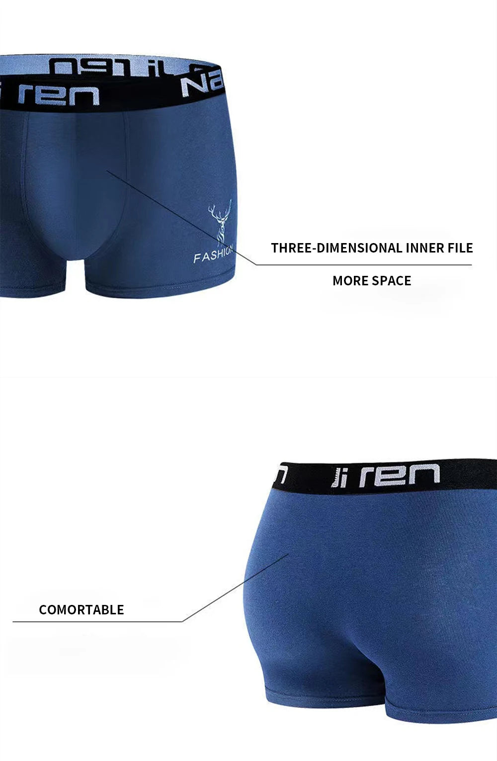 Breathable Comfortable Boxer Shorts (All Sizes)