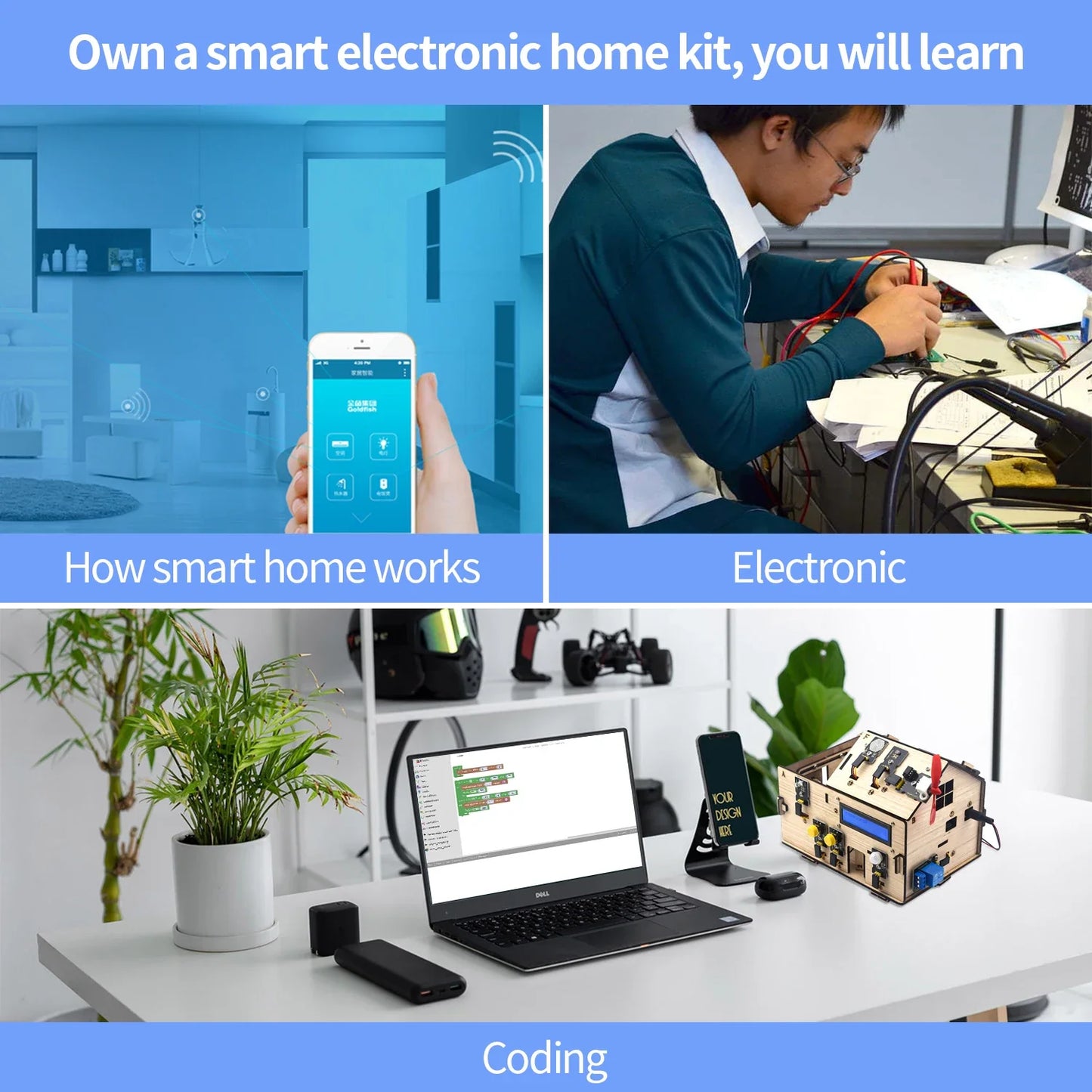 Keyestudio Smart IOT Home STEM Programming Kit for Kids