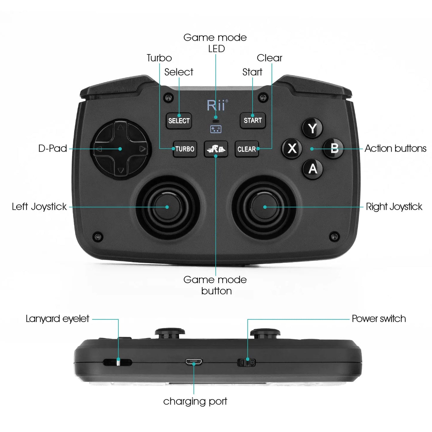 Rii RK707 Mini Keypad Wireless Game handle