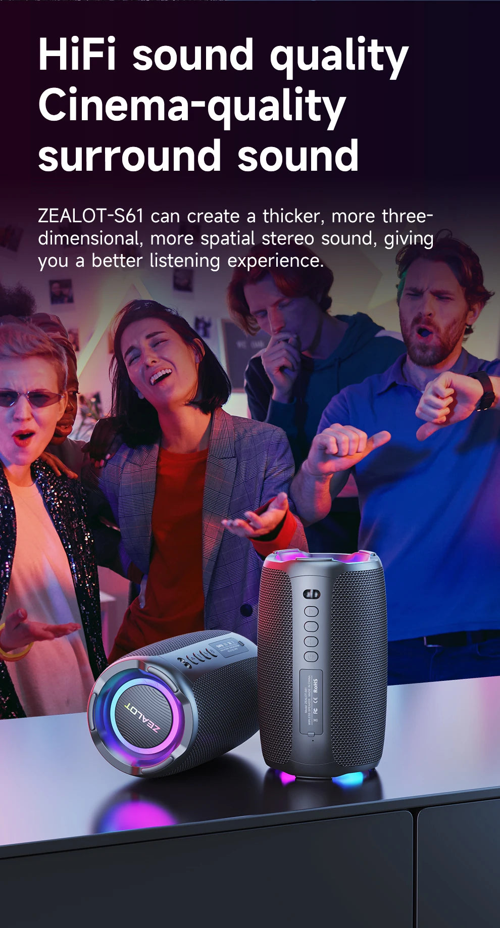 ZEALOT-S61 Bluetooth Speaker