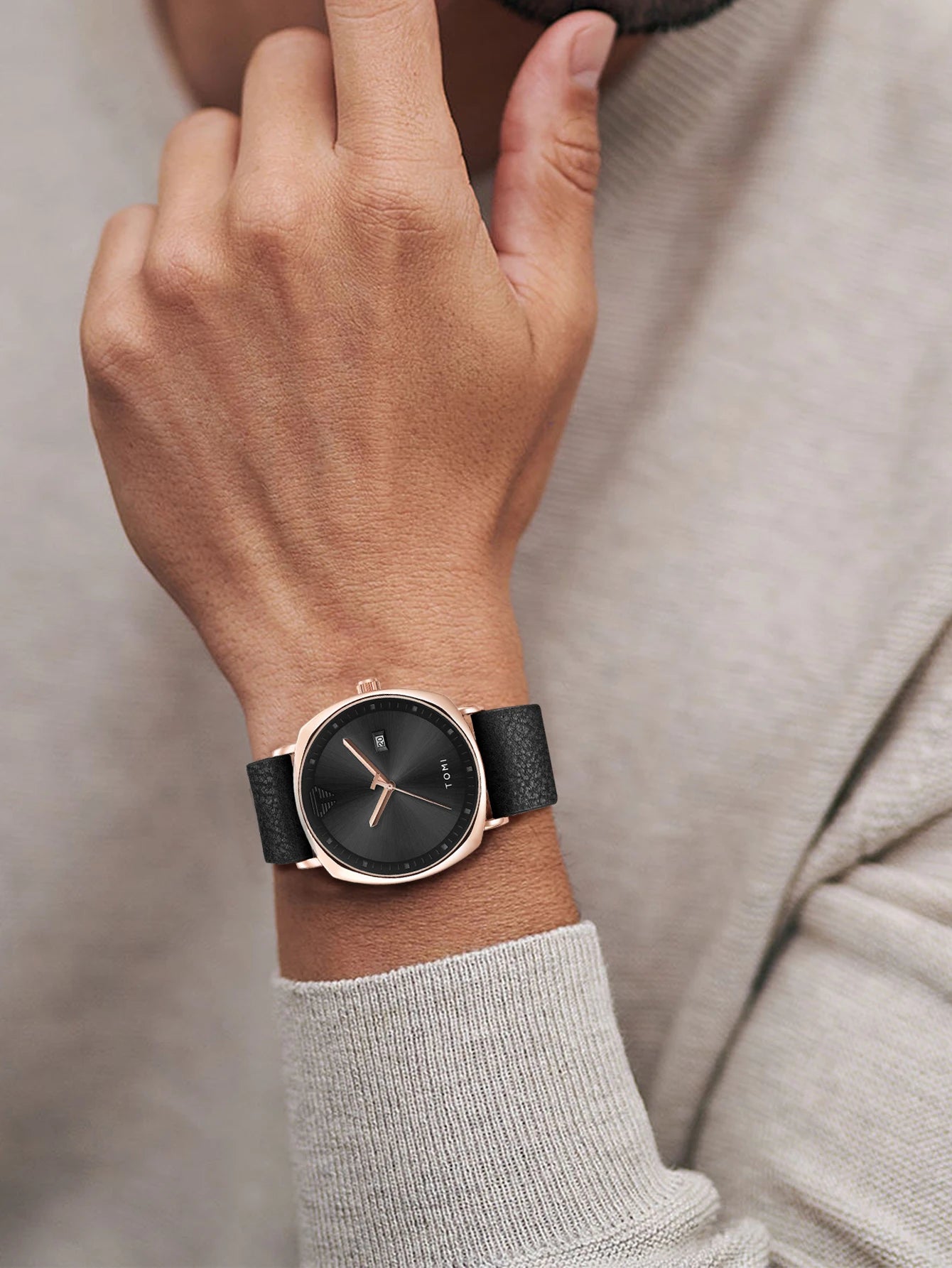 TOMI New 2PCS Luxury Business Men Watch