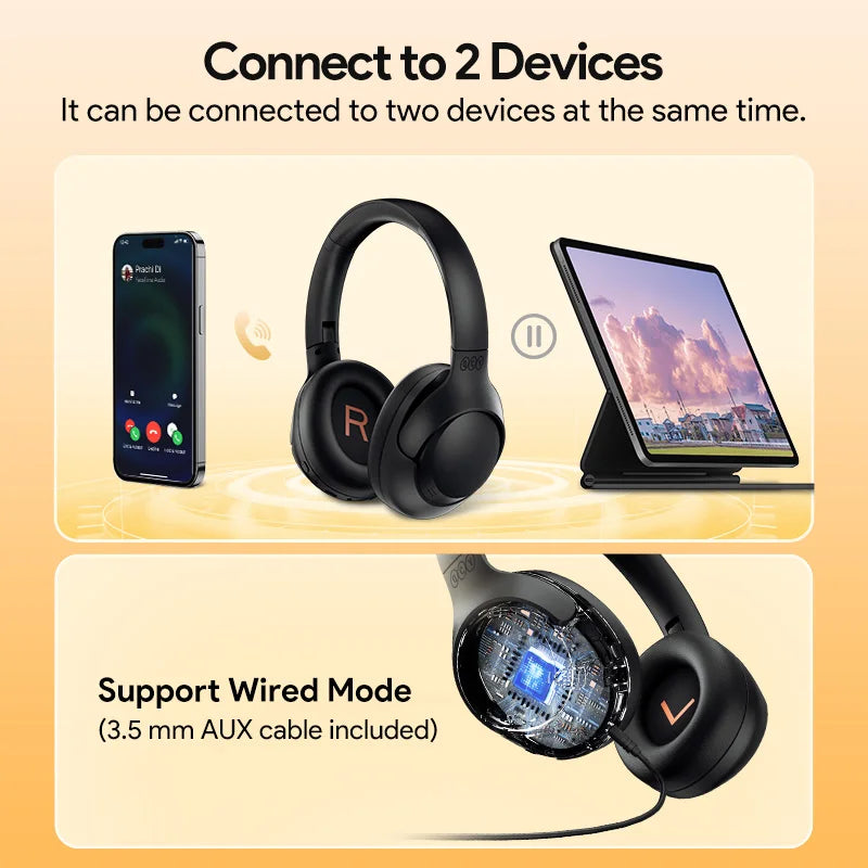 QCY H3 ANC Wireless Headphones Bluetooth