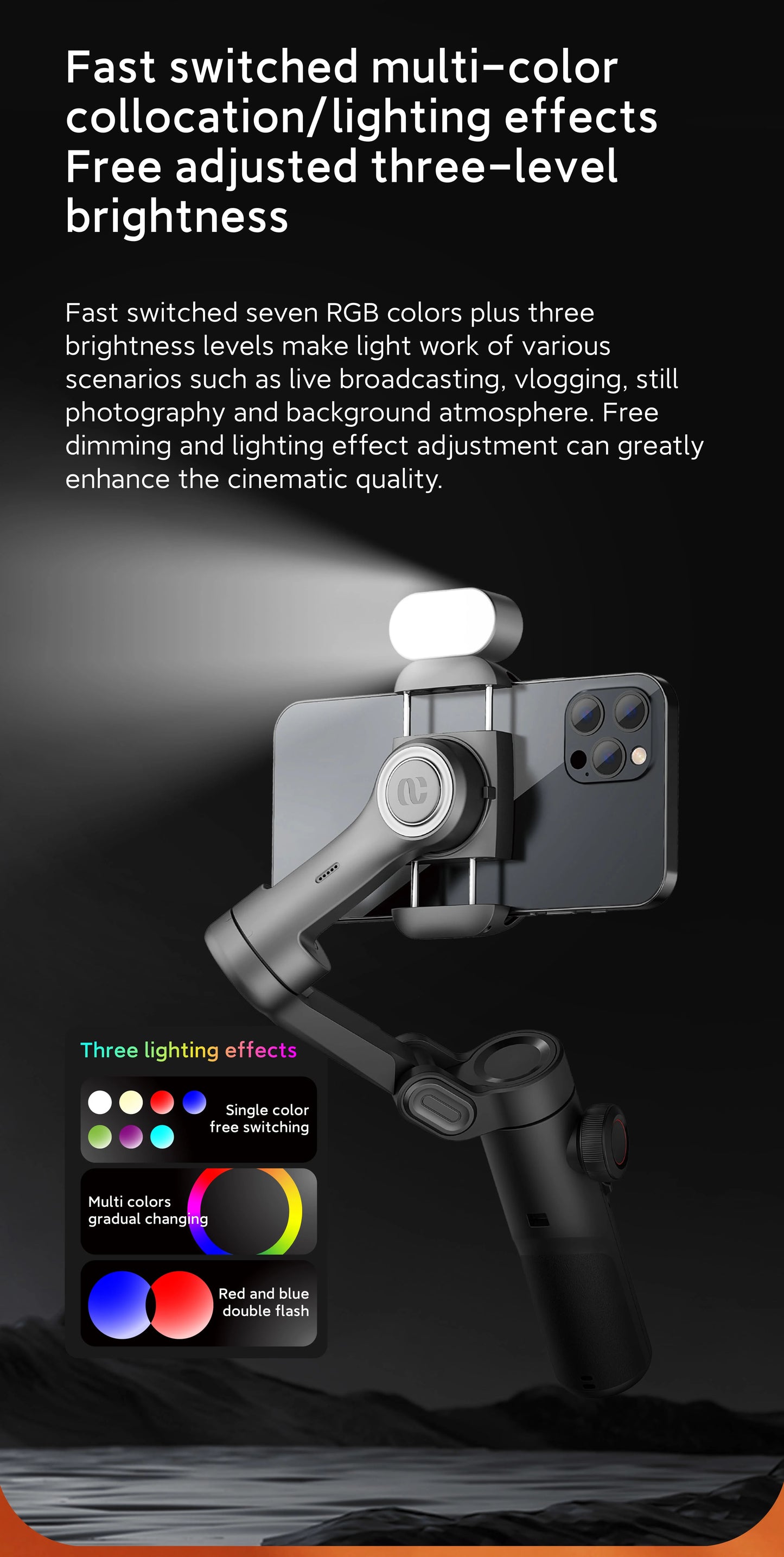 AOCHUAN RGB Magnetic Fill Light