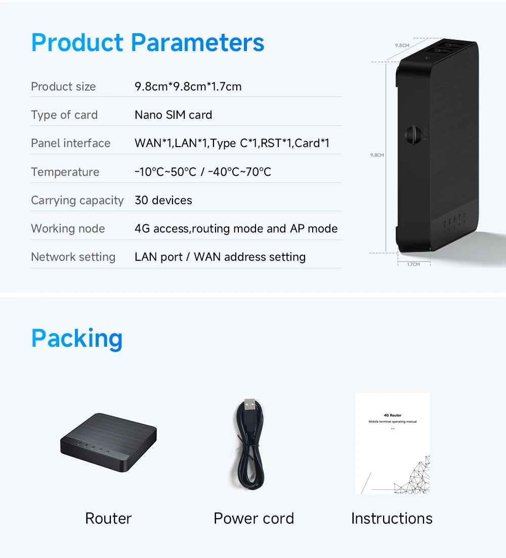 Mini Box 4G Lte Router