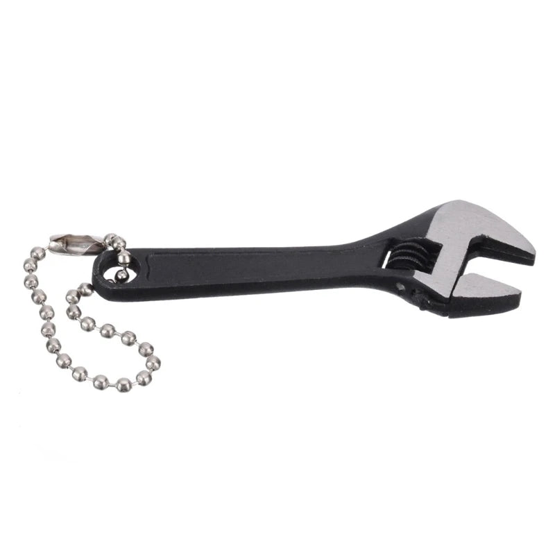 Mini Size 2.5" 2.5 inch Adjustable Spanner Nut Wrench Tool Jaw Capacity 0~10mm Portable Hand Manual Repair Tool Black