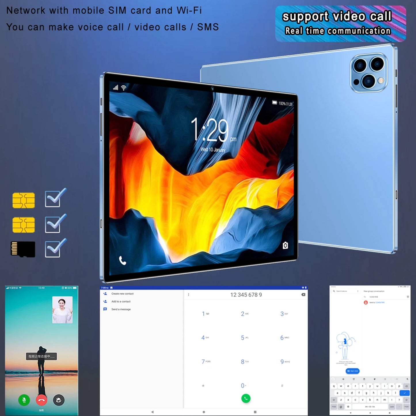 BDF Android 10.1 Inch Tablet